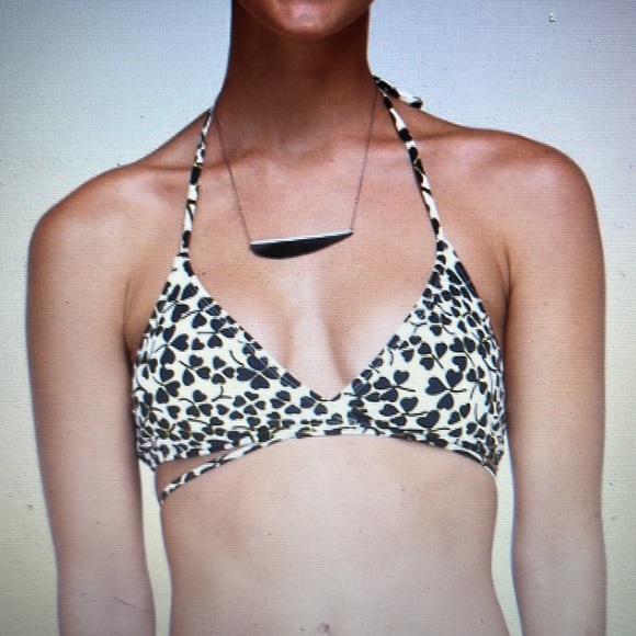 Roxy DVF crossover tri bikini top size Medium style 621822 - Picture 5 of 9